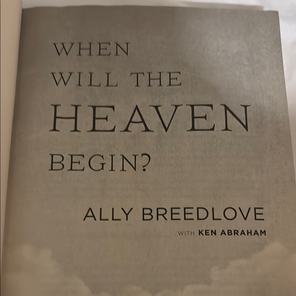 'When Will the Heaven Begin?' Decorative Book - Picture 1 of 5